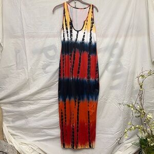 3/$20 long tie dye dress